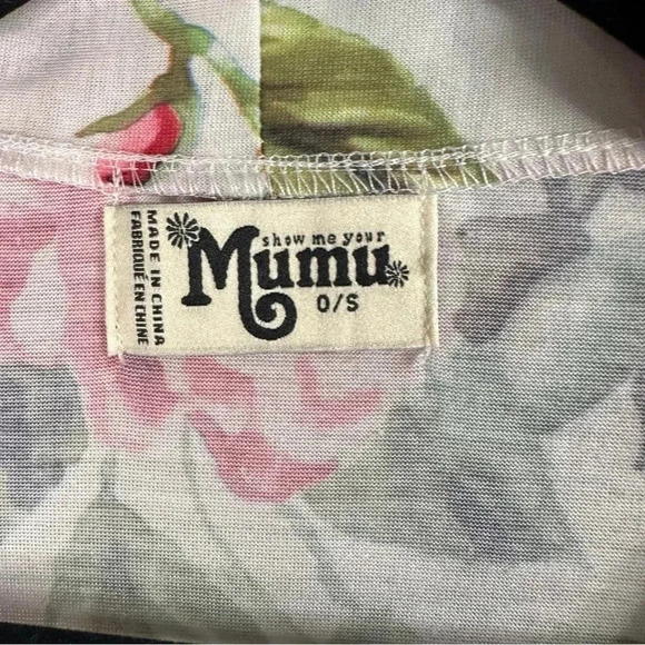 Show Me Your Mumu Duster One Size Womens Pink Floral Short Sleeve Open no belt - Picture 4 of 7